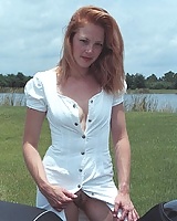 All Redheads Debbie Pale Biker Babe