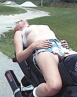 All Redheads Debbie Pale Biker Babe