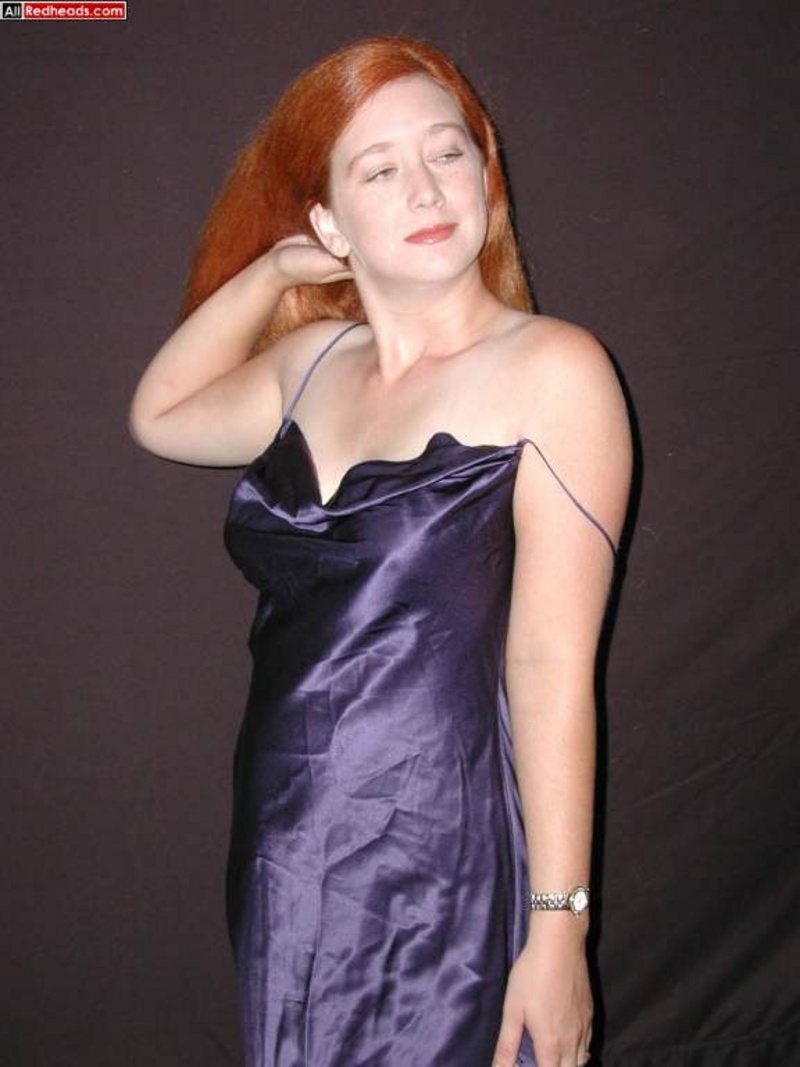 All Redheads Elizabeth Purple Lingerie